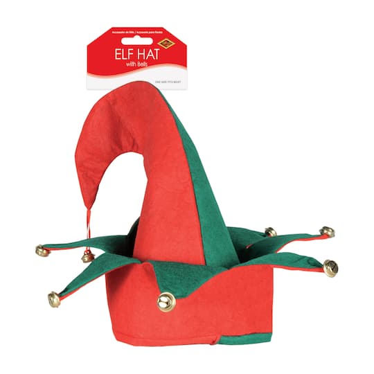 Beistle Felt Elf Hat with Bells